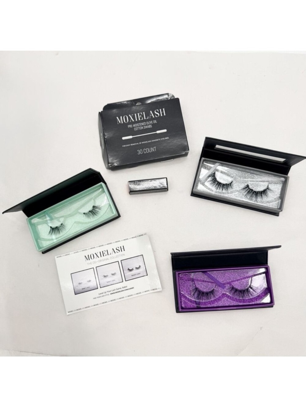 Moxielash Baddy Sassy & Baby Magnetic Eyelash and Eyeliner Kit 3 Pairs